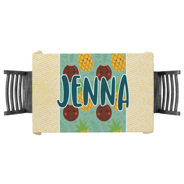 Custom Pineapples and Coconuts Tablecloth - 58"x58" (Personalized)