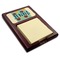 Pineapples and Coconuts Red Mahogany Sticky Note Holder - Angle