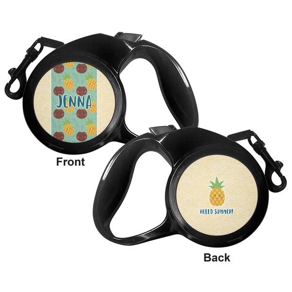 Pineapples and Coconuts Retractable Dog Leash - Medium Large - Apvl