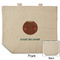 Pineapples and Coconuts Reusable Cotton Grocery Bag - Front & Back View
