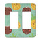 Pineapples and Coconuts Rocker Light Switch Covers - Double - MAIN