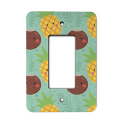 Pineapples and Coconuts Rocker Style Light Switch Cover - Single Switch
