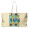 Pineapples and Coconuts Large Tote Bag with Rope Handles (Personalized)