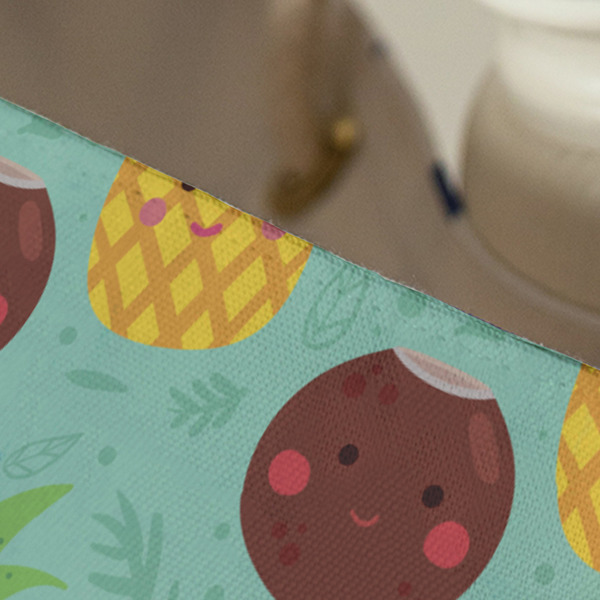 Pineapples and Coconuts Large Rope Tote - Close Up View