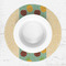 Pineapples and Coconuts Round Linen Placemats - LIFESTYLE (single)