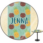 Pineapples and Coconuts Round Table - 30" (Personalized)