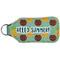 Pineapples and Coconuts Sanitizer Holder Keychain - Large (Back)