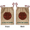 Pineapples and Coconuts Santa Bag - Front and Back