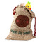 Pineapples and Coconuts Santa Bag - Front (stuffed w toys) PARENT