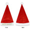 Pineapples and Coconuts Santa Hats - Front and Back (Single Print) APPROVAL