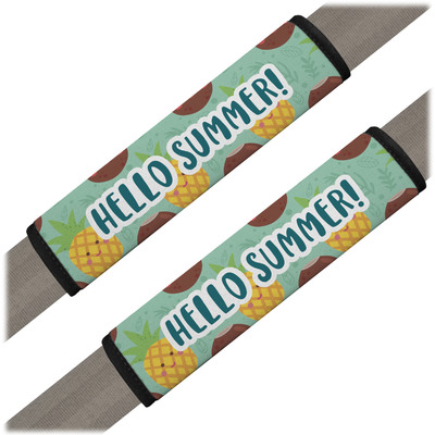 Pineapples and Coconuts Seat Belt Covers (Set of 2) (Personalized)
