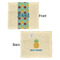 Pineapples and Coconuts Security Blanket - Front & Back View
