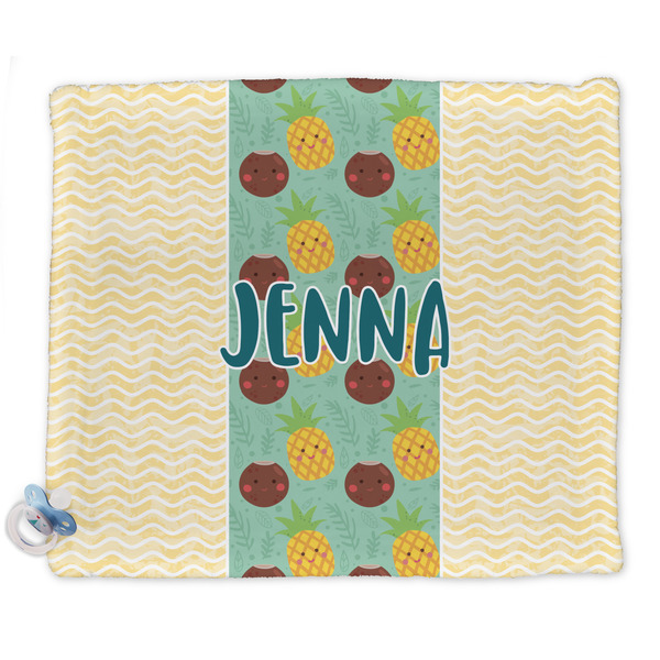 Custom Pineapples and Coconuts Security Blanket (Personalized)
