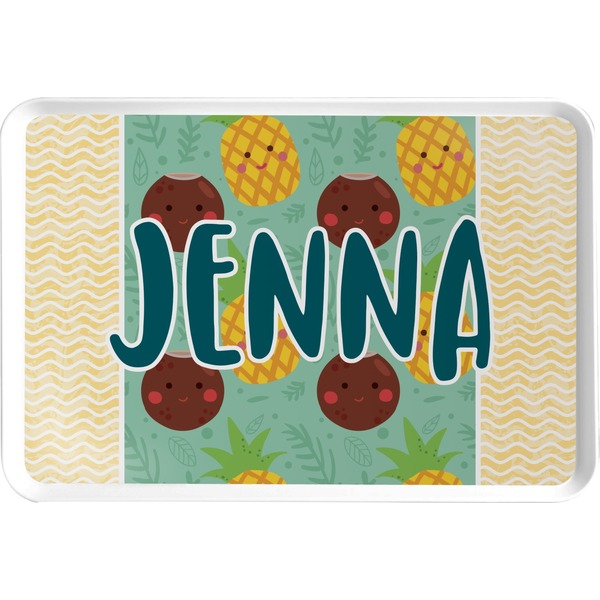 Custom Pineapples and Coconuts Serving Tray (Personalized)