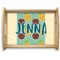 Pineapples and Coconuts Natural Wooden Tray - Large (Personalized)