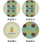 Pineapples and Coconuts Set of Appetizer / Dessert Plates (Approval)