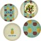 Pineapples and Coconuts Set of Lunch / Dinner Plates