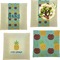 Pineapples and Coconuts Set of Square Dinner Plates