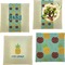 Pineapples and Coconuts Set of 4 Glass Square Lunch / Dinner Plate 9.5" (Personalized)