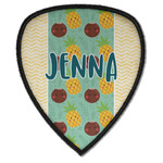 Pineapples and Coconuts Iron on Shield Patch A w/ Name or Text