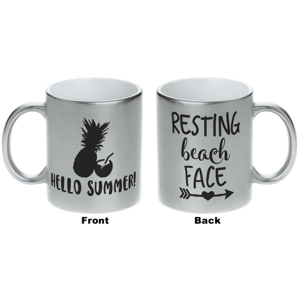 Pineapples and Coconuts Silver Mug - Approval
