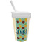 Pineapples and Coconuts Sippy Cup with Straw (Personalized)