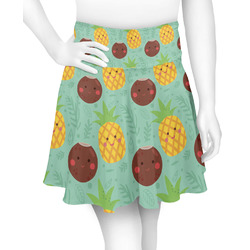 Pineapples and Coconuts Skater Skirt - Medium