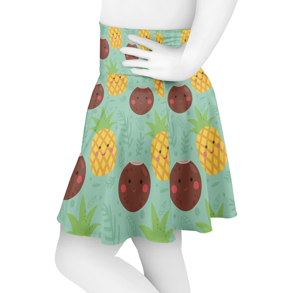 Pineapples and Coconuts Skater Skirt - Side
