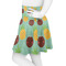 Pineapples and Coconuts Skater Skirt - Side