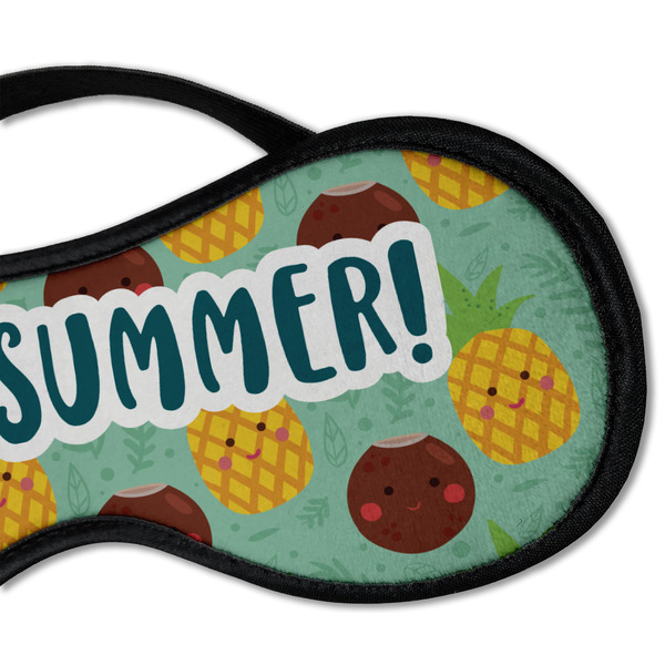 Pineapples and Coconuts Sleeping Eye Mask - DETAIL Large
