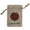 Pineapples and Coconuts Small Burlap Gift Bag - Front