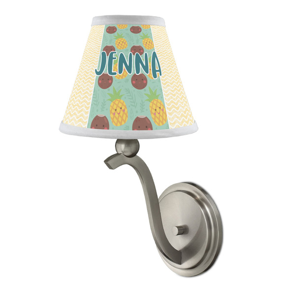 Pineapples and Coconuts Small Chandelier Lamp - LIFESTYLE (on wall lamp)