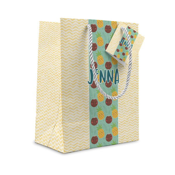 Custom Pineapples and Coconuts Small Gift Bag (Personalized)