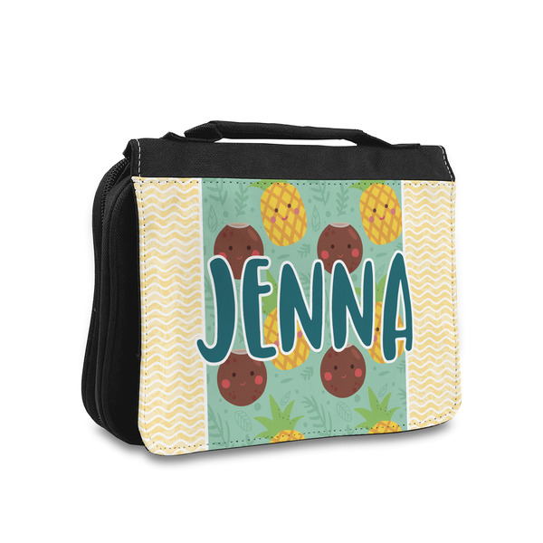 Custom Pineapples and Coconuts Toiletry Bag - Small (Personalized)