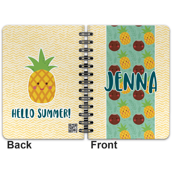 Pineapples and Coconuts Spiral Journal 5 x 7 - Apvl