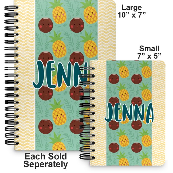 Pineapples and Coconuts Spiral Journal - Comparison