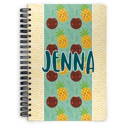 Pineapples and Coconuts Spiral Notebook (Personalized)