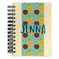 Pineapples and Coconuts Spiral Notebook - 5x7 w/ Name or Text