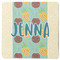 Pineapples and Coconuts Square Rubber Backed Coaster (Personalized)