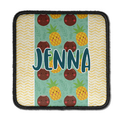 Pineapples and Coconuts Iron On Square Patch w/ Name or Text