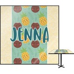 Pineapples and Coconuts Square Table Top (Personalized)