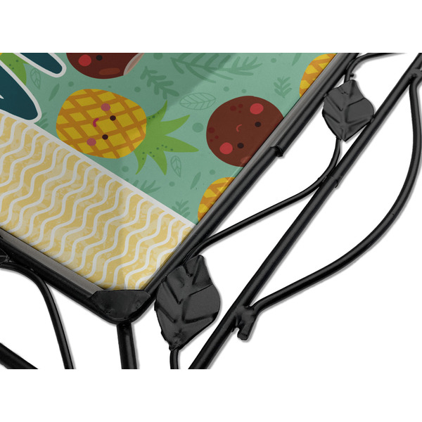 Pineapples and Coconuts Square Trivet - Detail