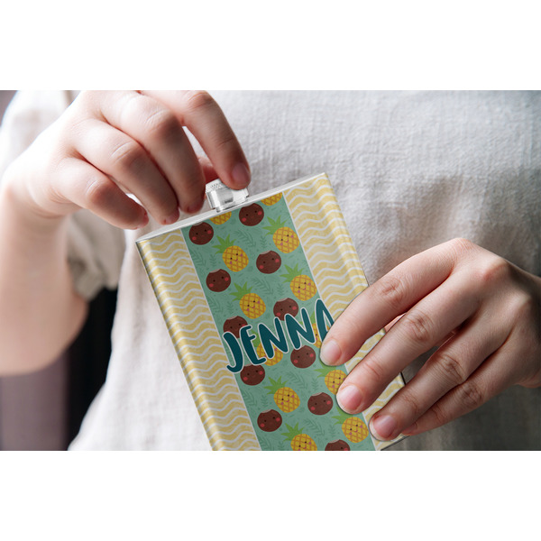 Pineapples and Coconuts Stainless Steel Flask - LIFESTYLE 1