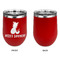 Pineapples and Coconuts Stainless Wine Tumblers - Red - Single Sided - Approval