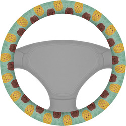 Pineapples and Coconuts Steering Wheel Cover