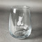 Pineapples and Coconuts Stemless Wine Glass - Engraved (Personalized)
