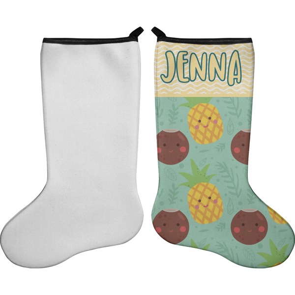 Pineapples and Coconuts Stocking - Single-Sided - Approval