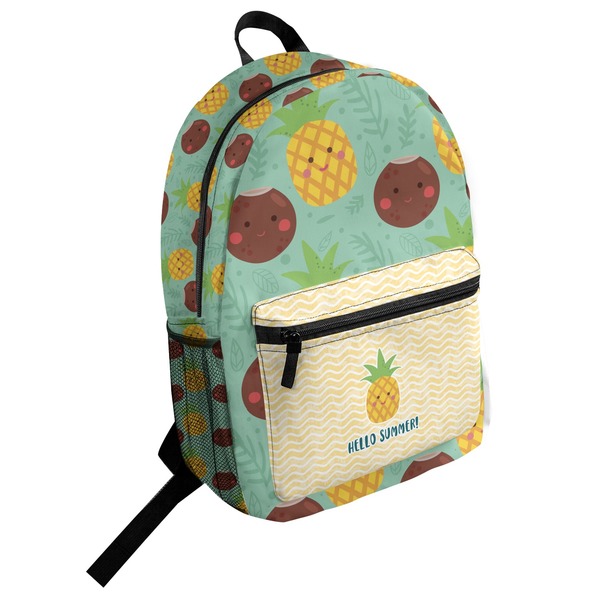 Custom Pineapples and Coconuts Student Backpack (Personalized)