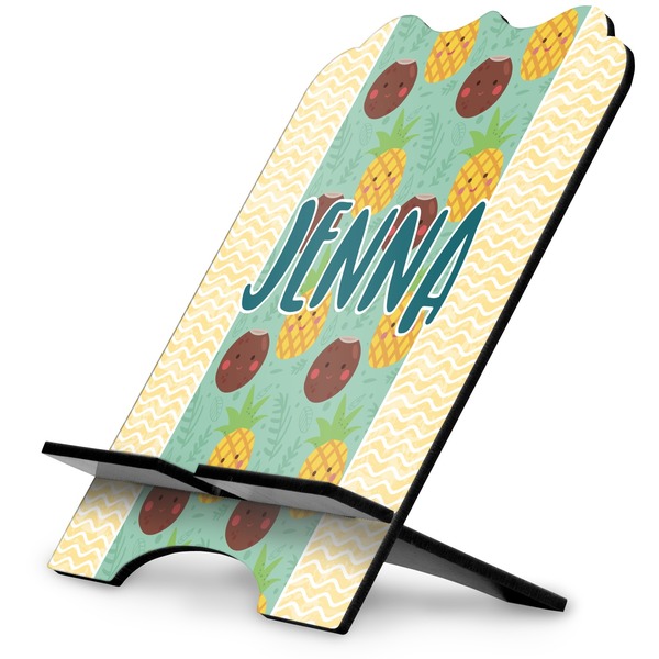 Custom Pineapples and Coconuts Stylized Tablet Stand (Personalized)