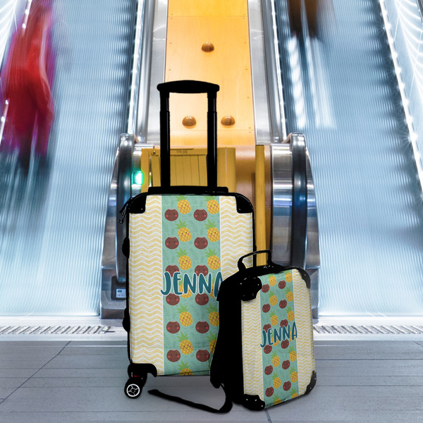 Pineapples and Coconuts Suitcase Set 4 - IN CONTEXT